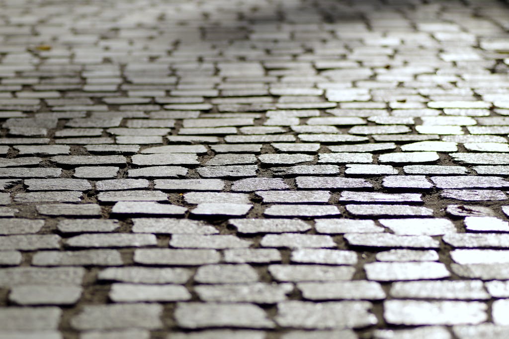 Allée en pavé pierre naturelle