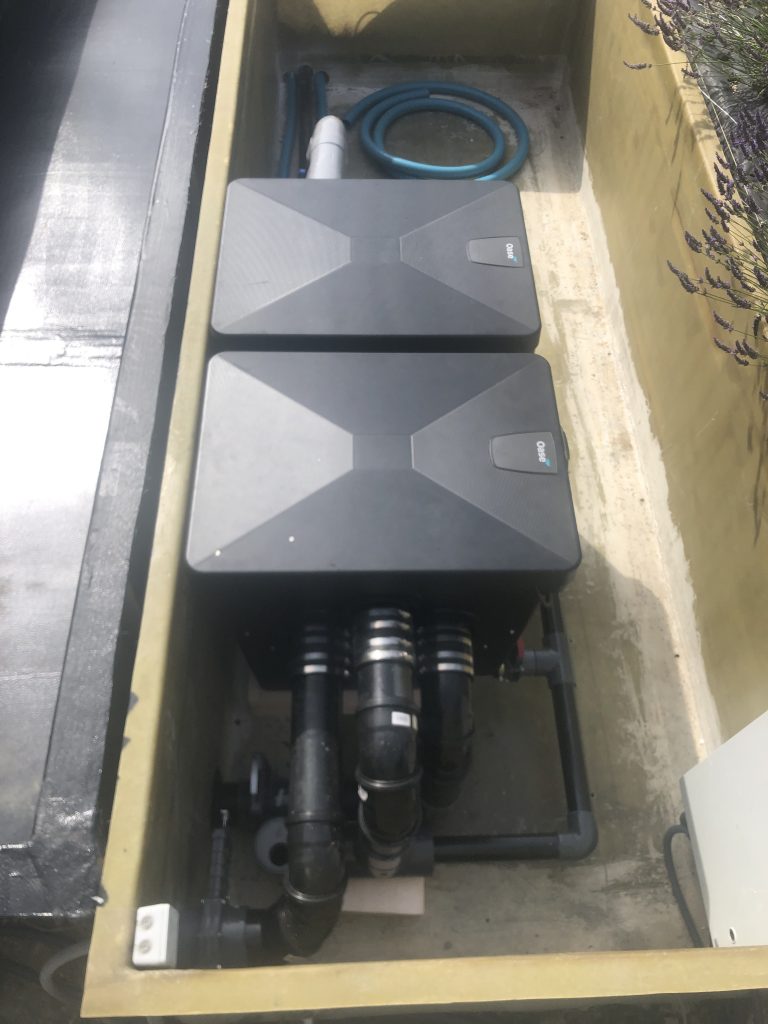 Pose de filtration tambour oase